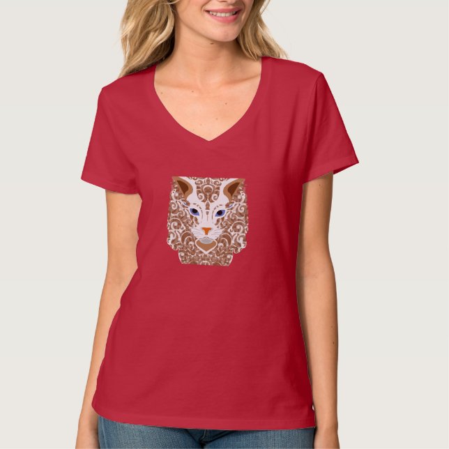Camiseta amante de gatos (Frente)