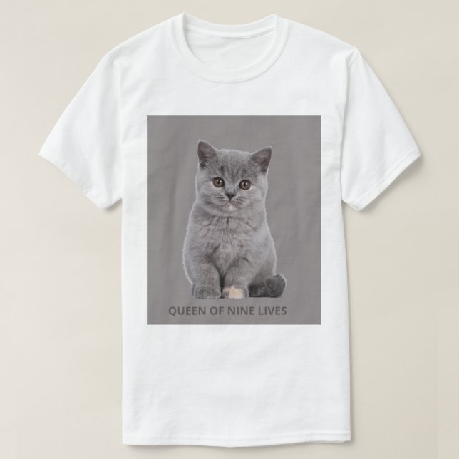 Camiseta Amante de Gatos  (Frente do Design)