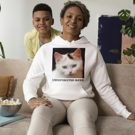 Camiseta Amante de Gatos Branco e Preto Personalizado Citaç