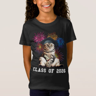 Camiseta Amante de Gatos da Turma de 2026