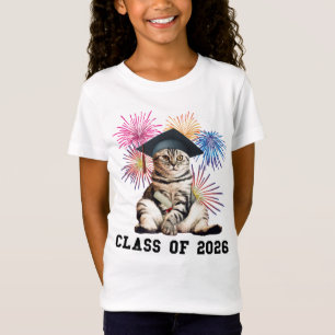 Camiseta Amante de Gatos da Turma de 2026