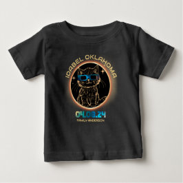 Camiseta Amante de Gatos Eclipse Total do Sol Idabel Oklaho