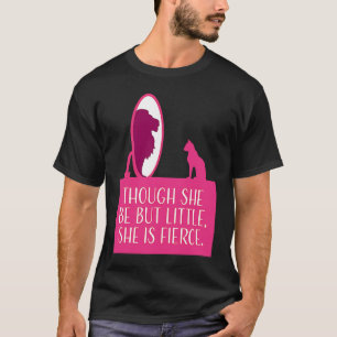 Camiseta Amante de Gatos Embora Seja Pouca Ela é Feroz