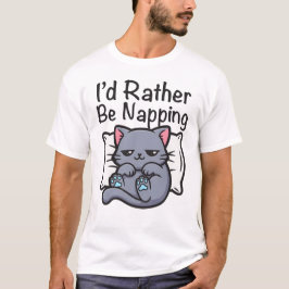 Camiseta Amante de Gatos Engraçado e Sarcástico