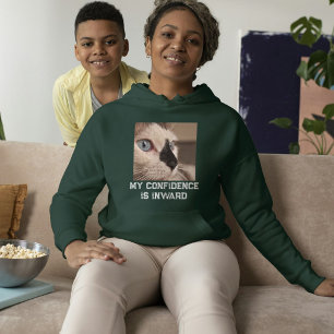 Camiseta Amante de Gatos Floresta Profunda Branco Citação F