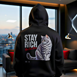 Camiseta Amante de Gatos Motivação Divertida Dinheiro Menta