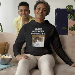 Camiseta Amante de Gatos Personalizado Preto e Branco Texto