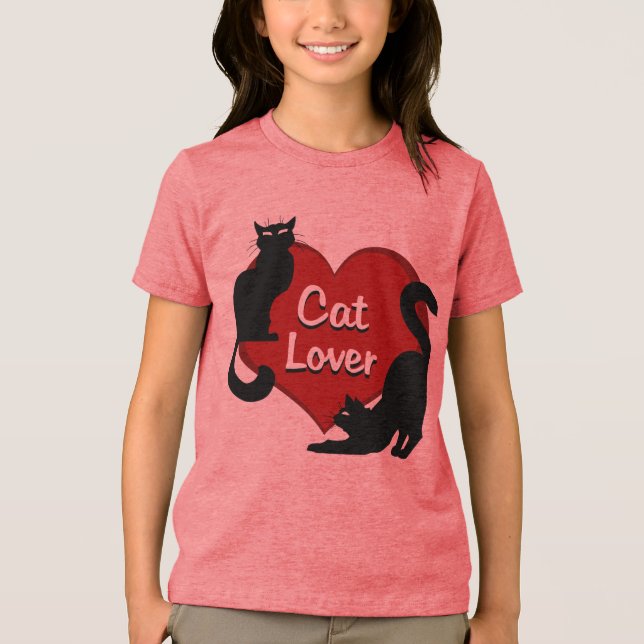 Camiseta Amante de Gatos Roupas e Presentes para C (Frente)