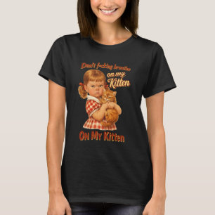Camiseta Amante de Gatos Sarcástico Não Respire Em Meu Gato