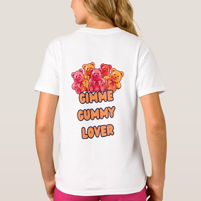 camiseta amante de gummy (Verso)