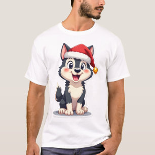 Camiseta Amante de Husky de Natal Malamute (2)