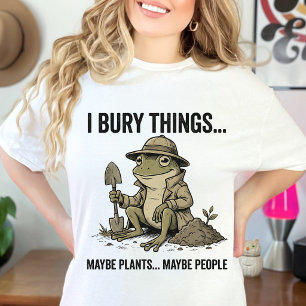 Camiseta Amante de Jardim Retro I Enterro Coisas Talvez Pla