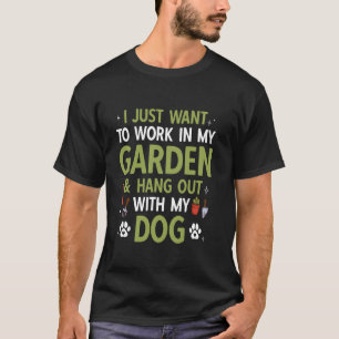 Camiseta Amante de jardinagem cachorro jardineiro jardim pl