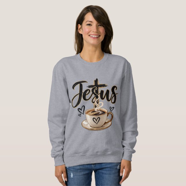 Camiseta Amante de Jesus e café (Frente Completa)