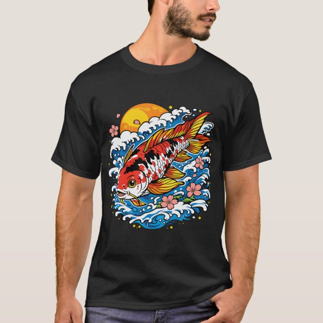 Camiseta Amante de Koi (Frente)