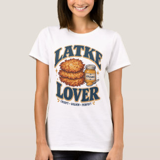 Camiseta Amante de Latke Hanukkah Engraçado Panqueca de Bat