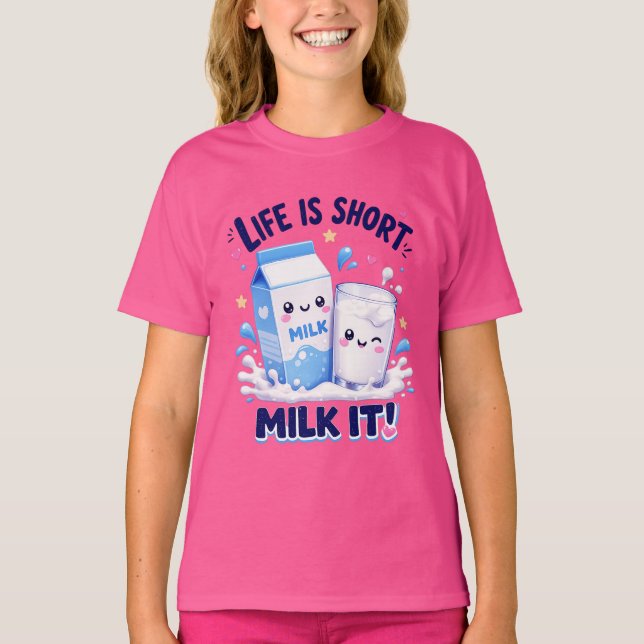 Camiseta Amante de Leite Fofo (Frente)