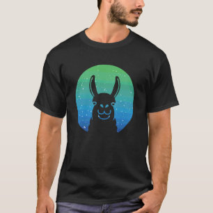 Camiseta Amante de Lhama Alpaca Retro Vintage Estilo Novo 1