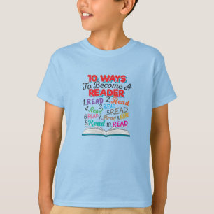 Camiseta Amante de Livros 10 Maneiras de se Tornar um Leito