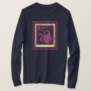 Camiseta Amante de Livros Antigos Citação Literária Art Nou
