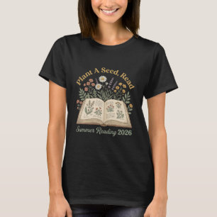 Camiseta Amante de Livros Botânicos Cottagecore Flor Silves