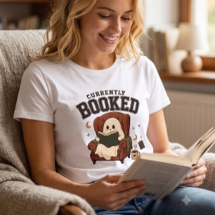 Camiseta Amante de Livros Fantasmas Atualmente Reservado