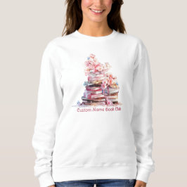 Camiseta Amante de Livros Floral, Clube do Livro Personaliz