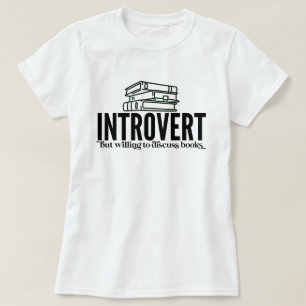 Camiseta Amante de Livros Introvertido