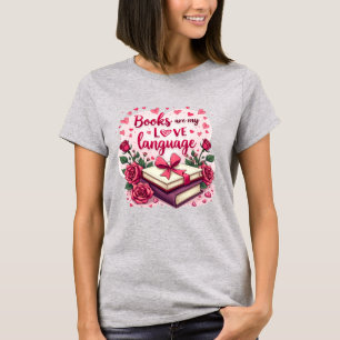 Camiseta Amante de Livros no Dia dos Namorados Leitura Româ