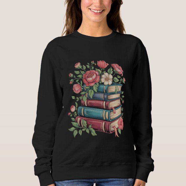 Camiseta Amante de Livros Professor de Volta às Flores Silv (Frente)