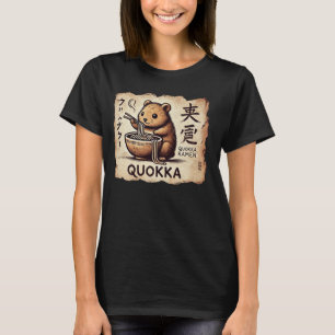 Camiseta Amante de Macarrão da Arte da Caverna Japonesa Quo