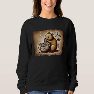 Camiseta Amante de Macarrão da Arte da Caverna Japonesa Quo