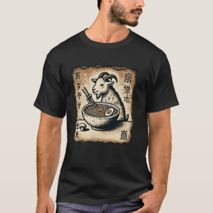 Camiseta Amante de Macarrão de Arte de Caverna Japonesa Cab