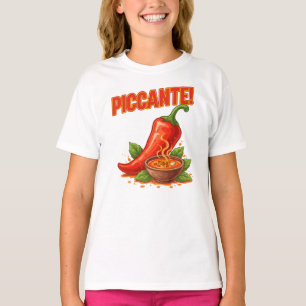 Camiseta Amante de Molho Picante – Design de Pimen