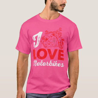 Camiseta Amante de Motocicleta Divertido Wo Moto
