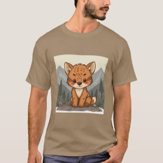 Camiseta Amante de os animais Adorável e Camisa-T Cuta