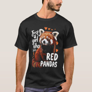 Camiseta Amante de os animais Apenas Menina Que Ama Pandas