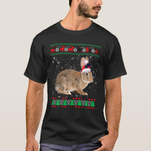Camiseta Amante de os animais Coelhinho Xmas Correspondendo