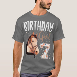 Camiseta amante de os animais de cavalo Garota de aniversár