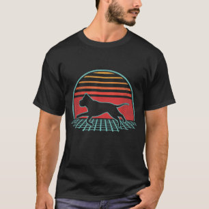 Camiseta Amante de os animais de estilo 80s do Pitbull Dog