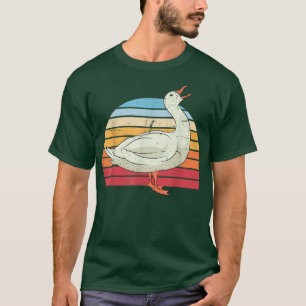 Camiseta Amante de os animais de Fazenda de Gansos Retro-Fa