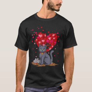 Camiseta Amante de os animais de Gato Azul Russo Blue Cat V