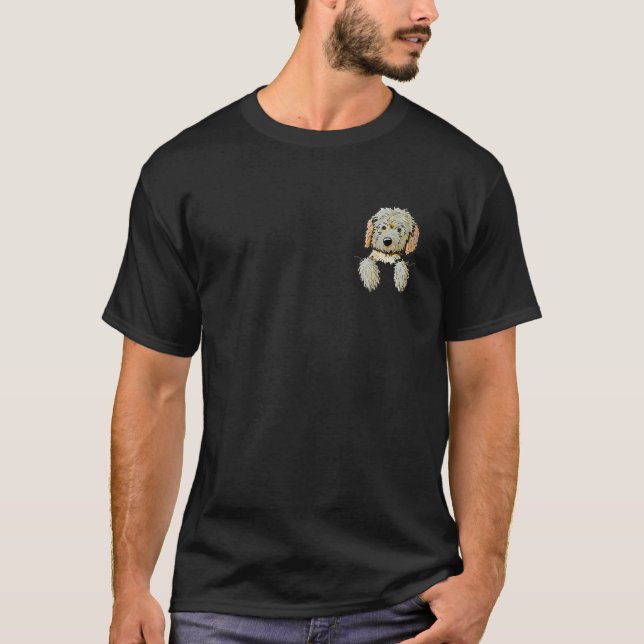 Camiseta Amante de os animais de Pet de Goldendoododododle  (Frente)