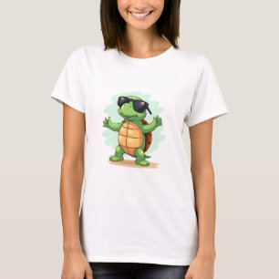 Camiseta Amante de os animais De Tartaruga Do Mar Dabbing S