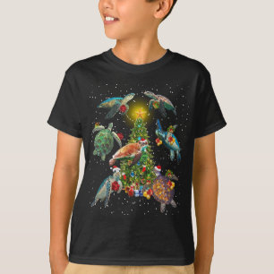 Camiseta Amante de os animais de Tartaruga-do-mar Iluminaçã