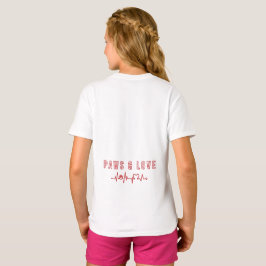 Camiseta Amante de os animais de Tipografia de Pet Lover de