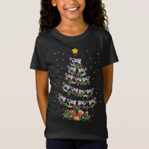 Camiseta Amante de os animais de Vaca Engraçado Xmas Santa 
