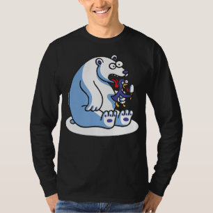 Camiseta Amante de os animais Engraçado do Sorvete Pinguim