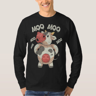 Camiseta Amante de os animais Engraçado Farmante Moo Cute C
