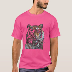 Camiseta Amante de os animais Engraçado Gato De Arte Gato S